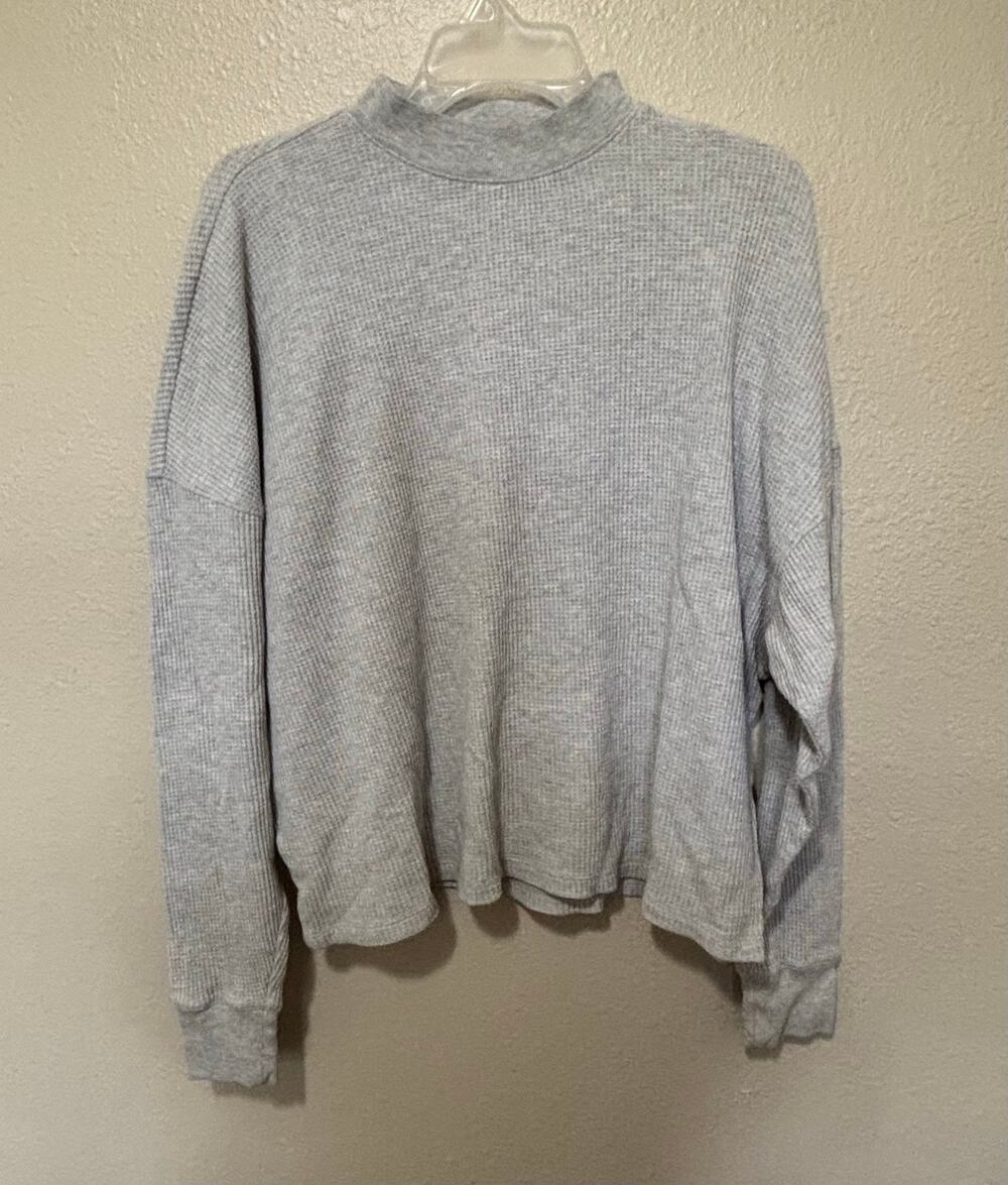 Women’s Abercrombie & Fitch Shirt Waffle Thermal Oversized Essential, S/M